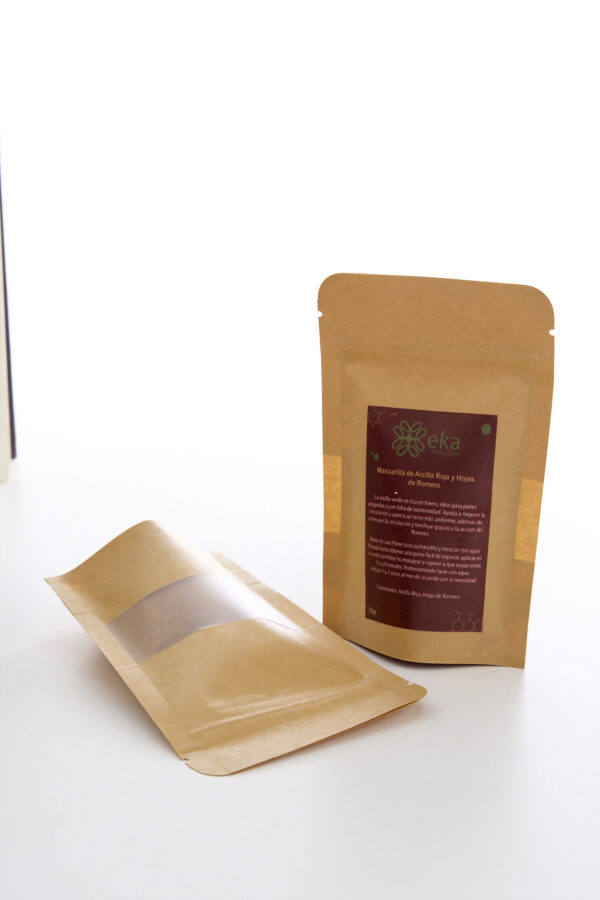 Mascarilla de Arcilla Roja y Hojas de Romero