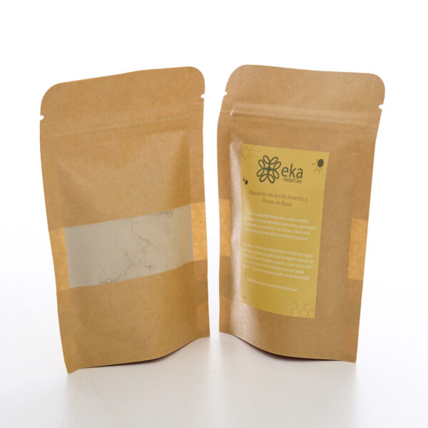 Mascarilla de Arcilla Amarilla y Flores de Rosas